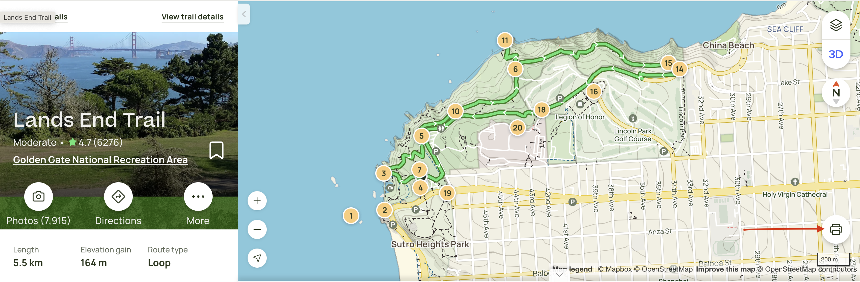 Como faço para imprimir ou baixar um mapa PDF? – Ajuda AllTrails